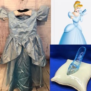 Professionally Handmade CINDERELLA COSTUME Girl's Sz 2-3 Set.
